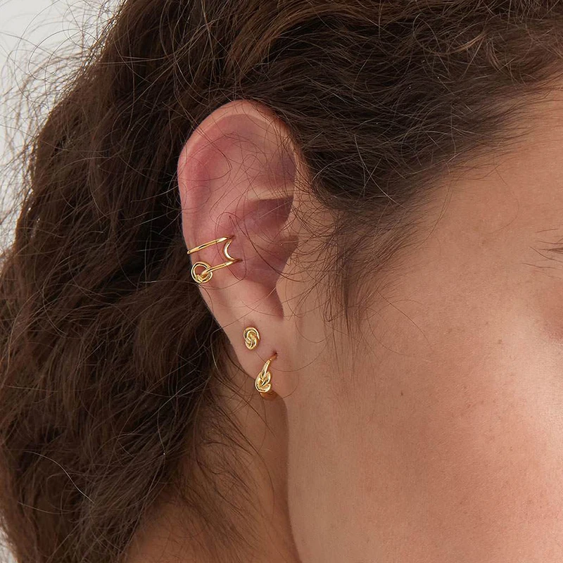 925 Stelings Silver Needle Trendy Retro Simple Huggies Hoop Earrings for Women Wedding Circle Korean Jewelry Accessories Gift