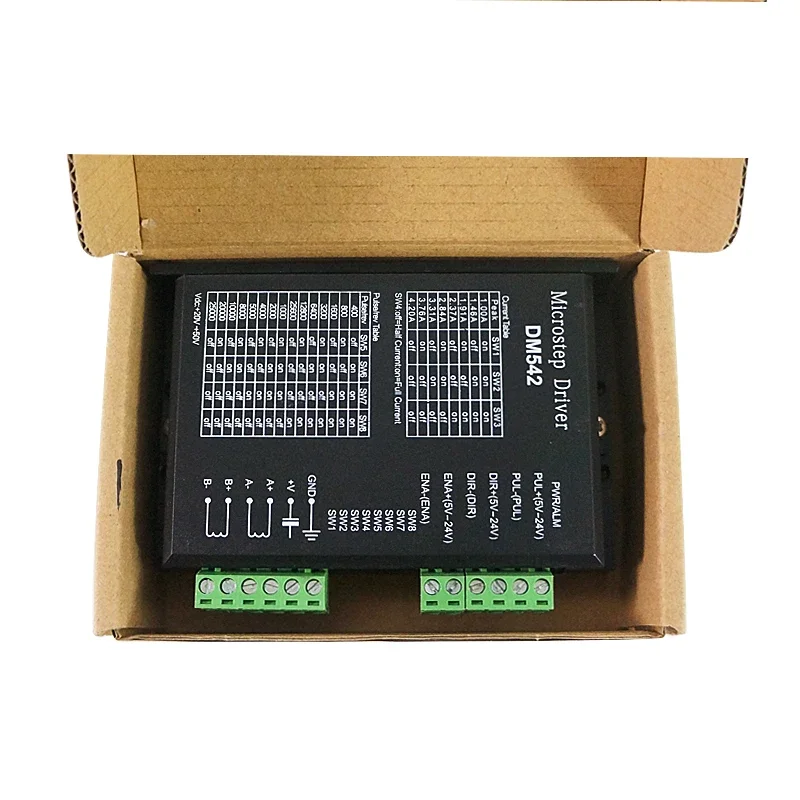 Stepper Motor Driver DM542 DM556 Driver Board Suitable for 57 86 Series 2-Phase 4/6/8wire Digital Stepper Motor Use