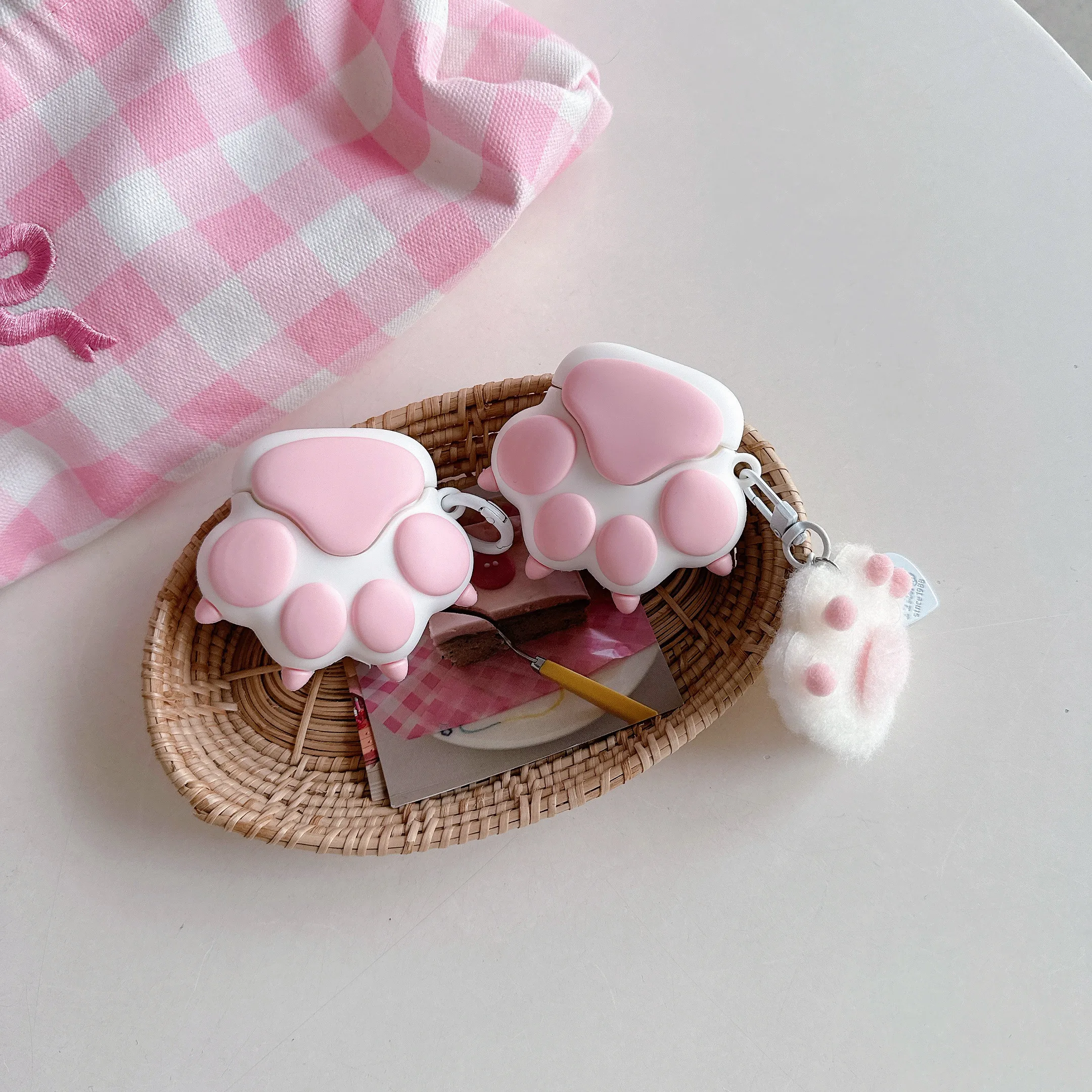 Creative Cute Cartoon Cat\'s paw Earphone Case For Apple AirPods Pro3 for AirPods 2 3 4 Pro2 Wireless Bluetooth Protective Cover