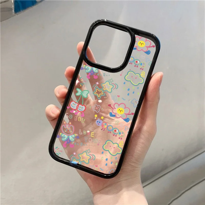 Etui na telefon Samsung Galaxy A06 A16 A54 A35 A15 A55 A52 A34 5G S24 S23 S22 Ultra S24 FE S25 Colorful Cartoon Pattern Cover