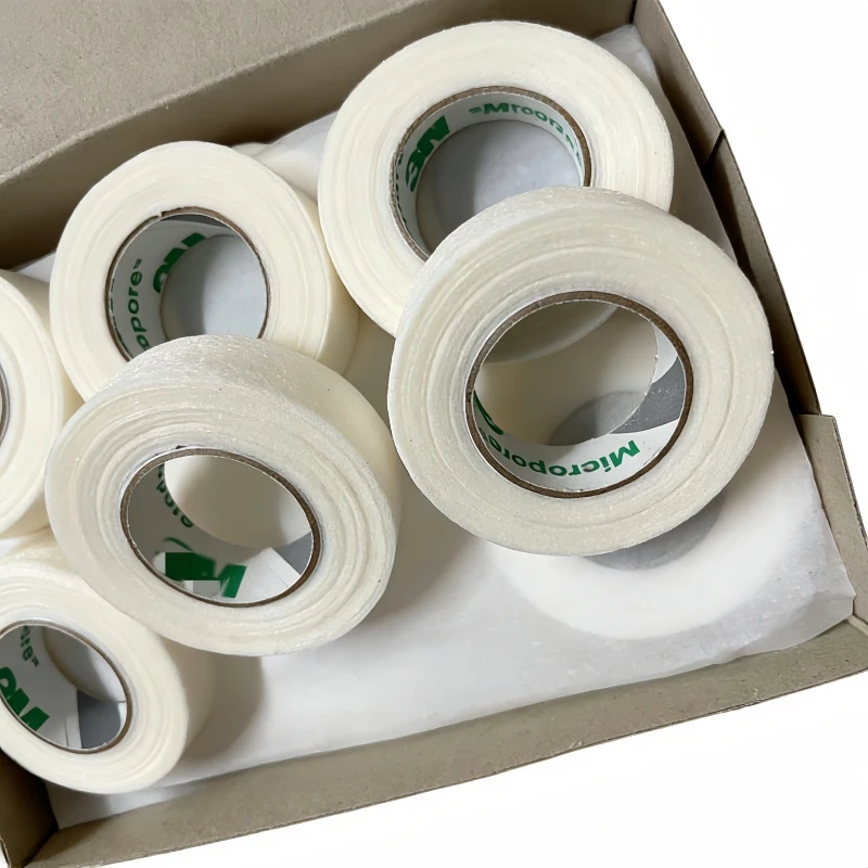 

24 Pcs 1530 3Micropore Tape Breathable Tapes for Lash Extension Surgical Paper Tape 1530-0 1/2" 10yd 9.1m 1.2cm Width EyelidTape