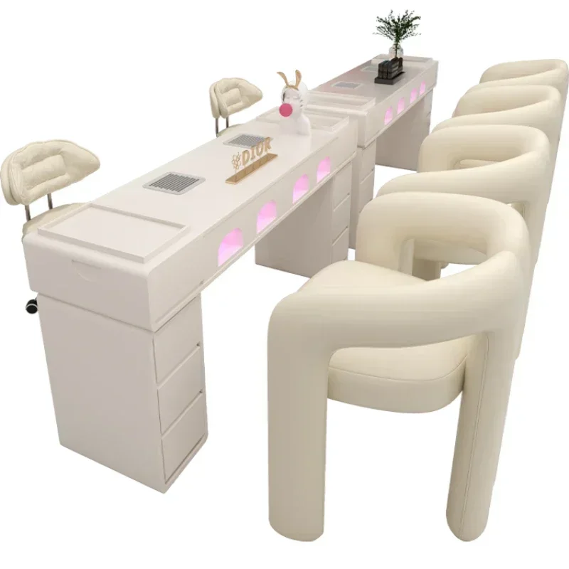 Nail Table Nail Salon Manicure Chair Furniture Professional Decoration Trend Nails Dust Collector Corner Mesas De Manicura