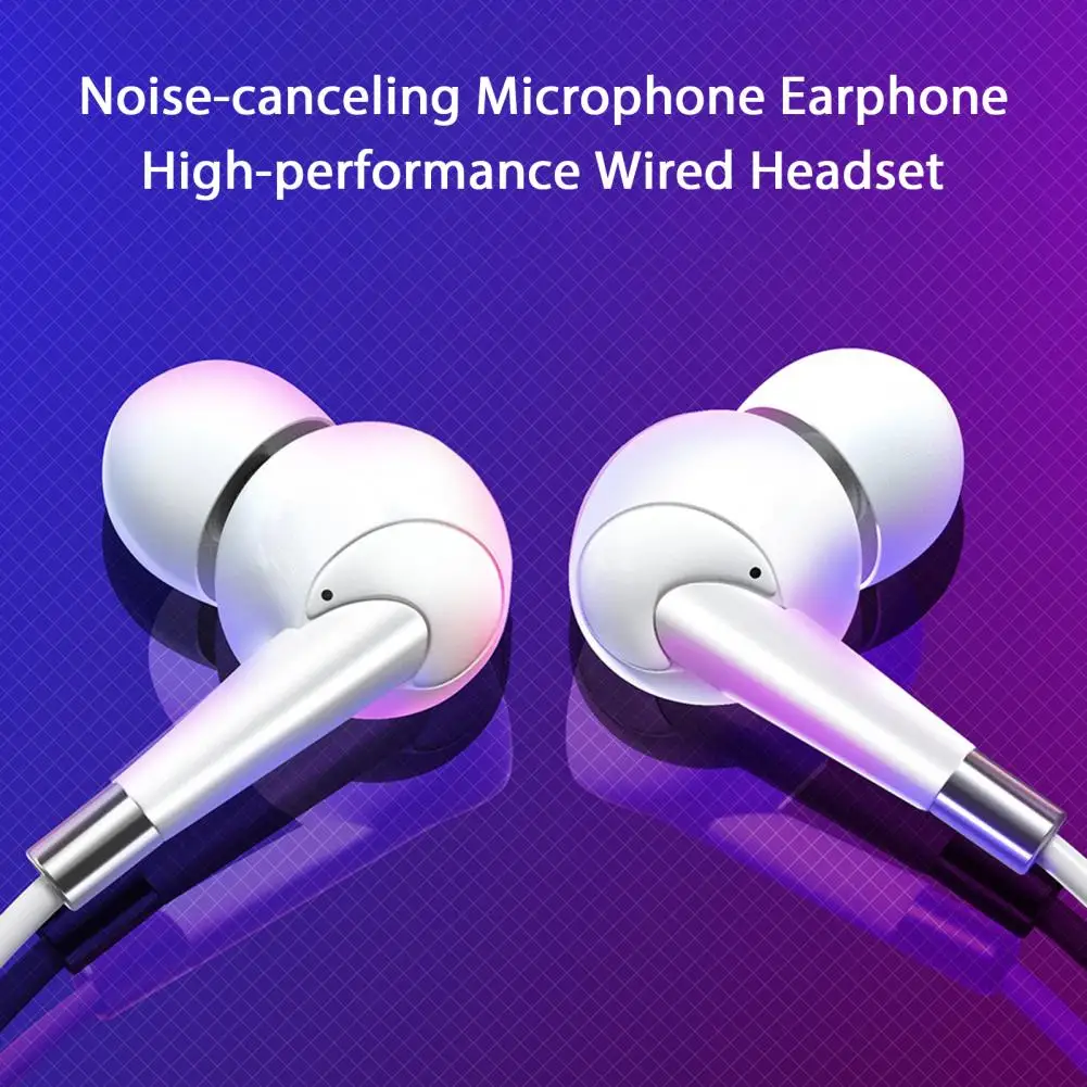 Hifi Sound Earphone High-quality Wired Earphones with Mic for Music Calls Sports 3.5mm Plug Headset for Hifi Sound Stereo