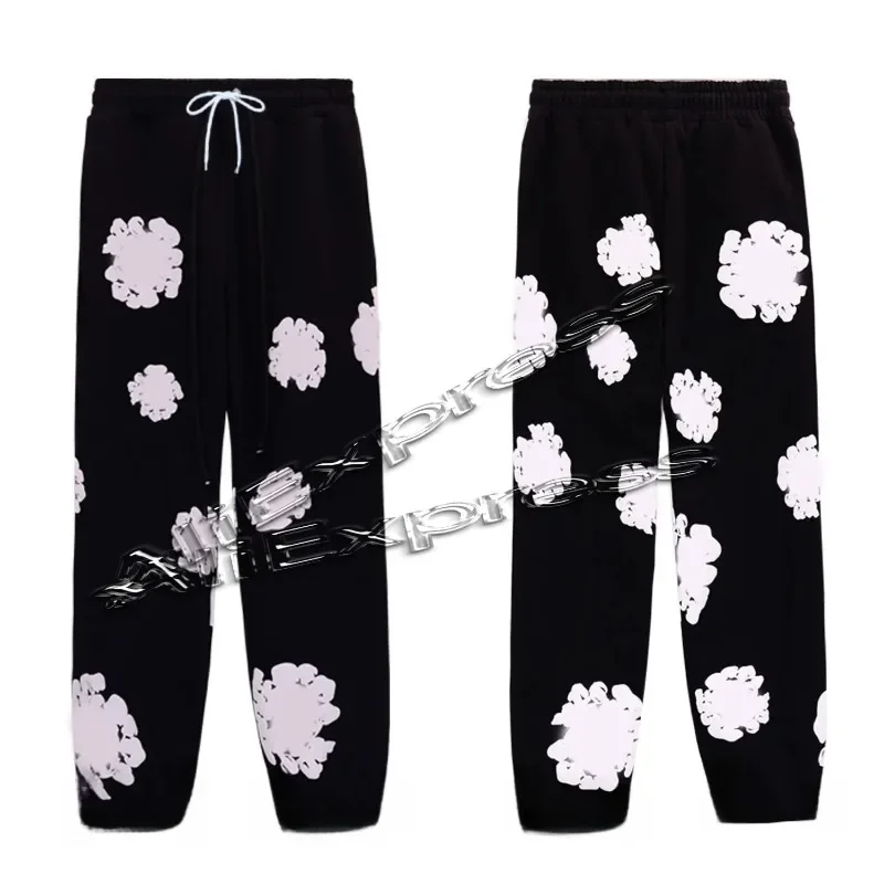 

New Men's Quick-drying Trousers American Trend Fashion Kapok Printing Casual Breathable Sweat-absorbing Street Y2K Trousers MOTO
