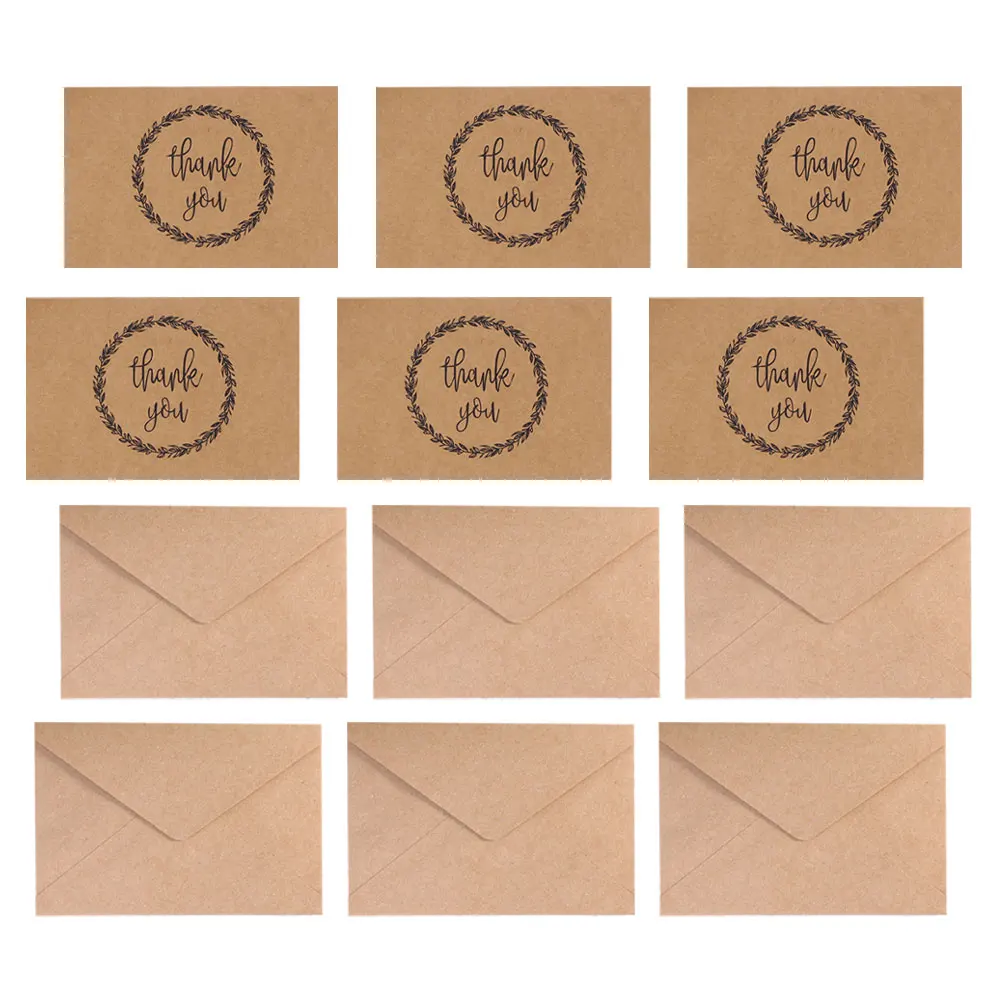 

20 Pcs Thank You Card Small Cards Greeting Thanksgiving Thankyou for Friends Vintage