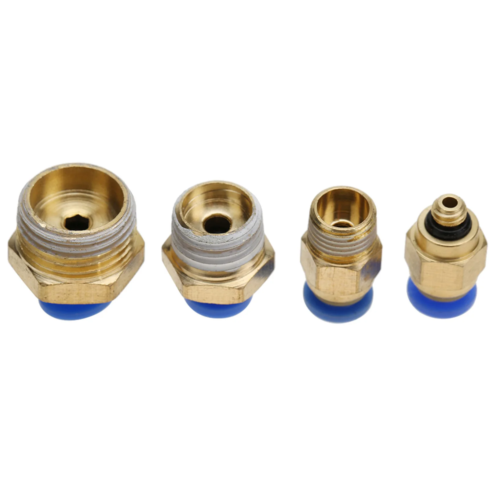 4mm Air Pipe Pneumatic Quick Fittings Male Thread Straight Push In Connector Pneumatic Quick Fittings Straight Pneumatic Fitting