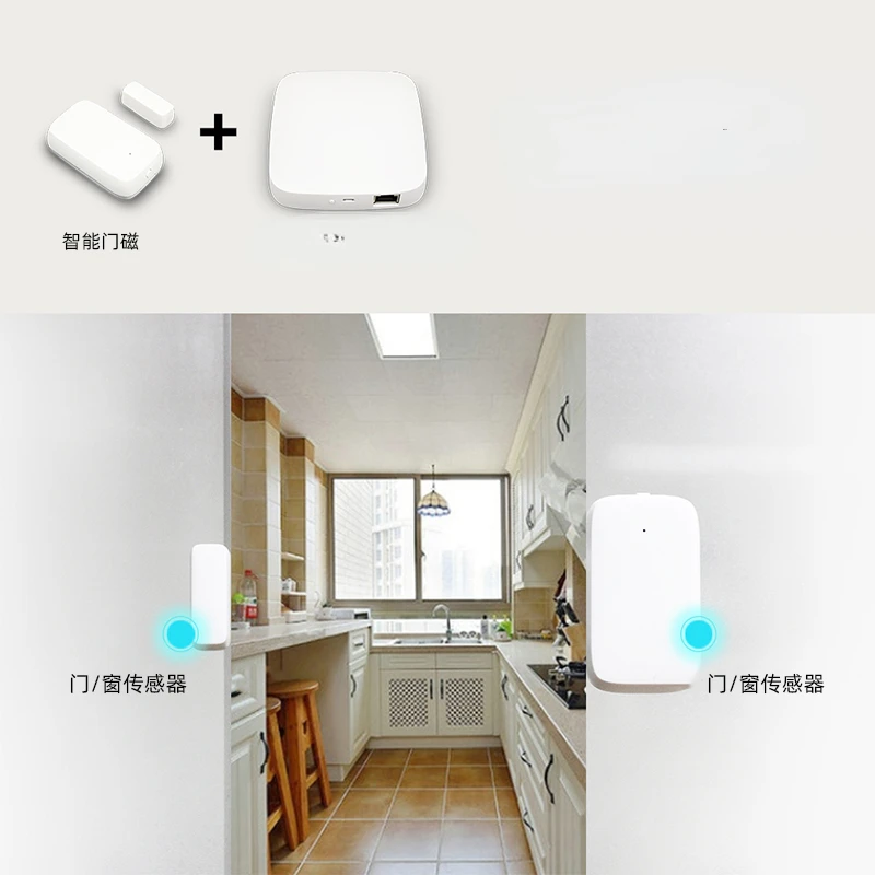 Graffiti smart zigbee gateway door and window temperature and humidity brightness human body sensor automation