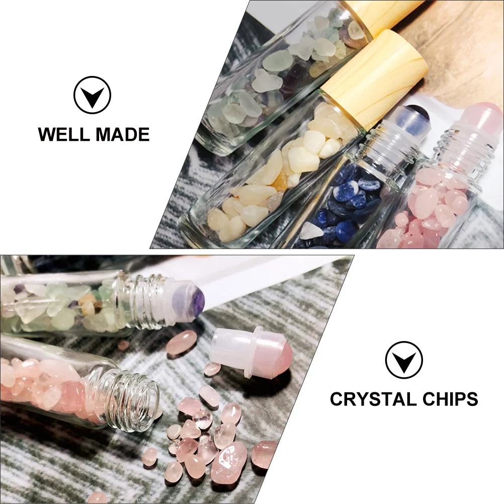 

Gemstone Oil Roller Bottle Glass Roll-on Bottles Perfume Sample Vials Dispensing