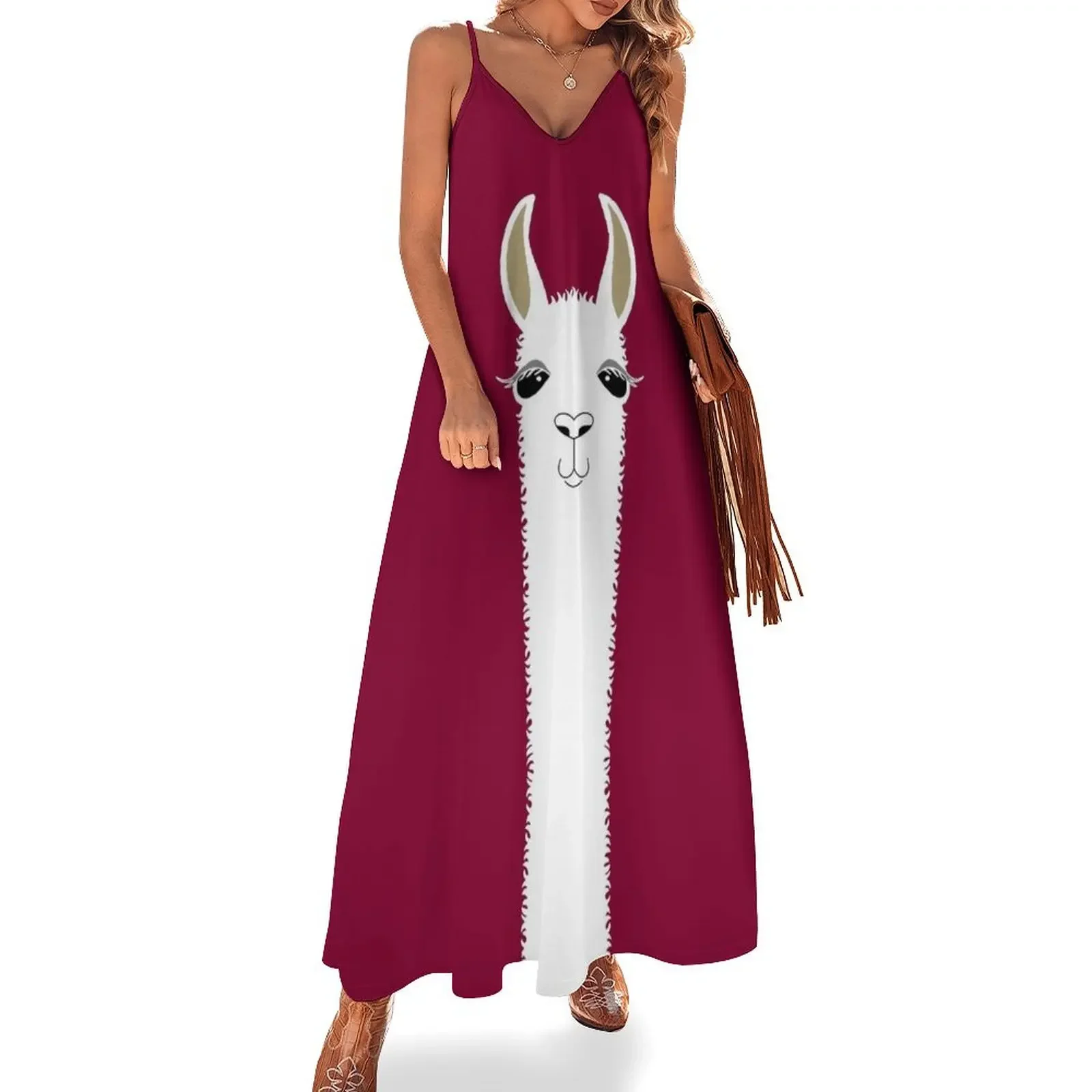 

LLAMA PORTRAIT #3 Sleeveless Dress dresses for woman 2025 dresses for womens dresses with long sleeves Women's dress