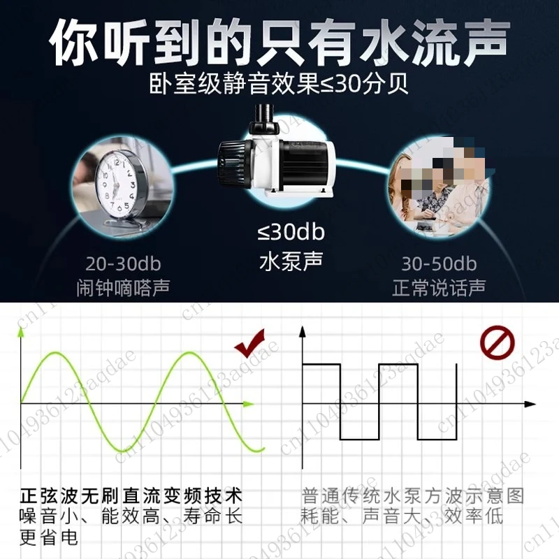 Crossflow Pump Fish Tank Intelligent Circulation Pump Wave Making Pump Frequency Conversion Silent