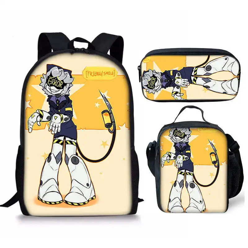

Creative Popular Peculiar Funny Murder Drones 3D Print 3pcs/Set pupil School Bags Laptop Daypack Backpack Lunch bag Pencil Case