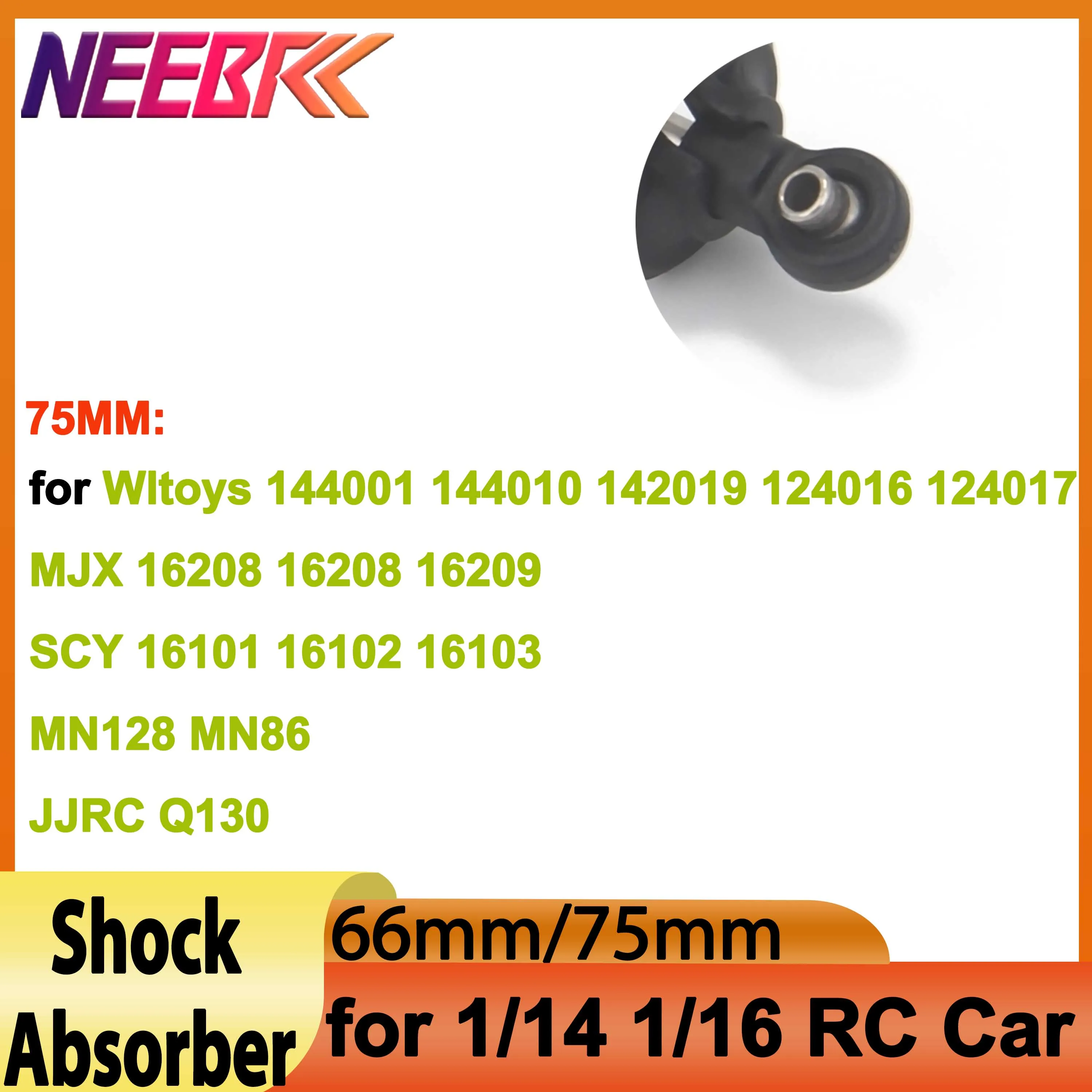 

NEEBRC Shock Absorber Damper for Wltoys 144001 124017 MN128 SCY 16101 JJRC Q130 MJX 16208 14303 1/12 1/14 1/16 RC Car Parts
