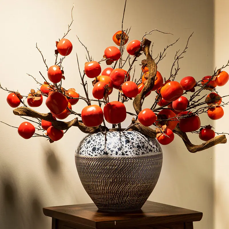 

Ceramic large vase, living room TV cabinet, entrance ornament, creative handmade clay pot, high-end decoration