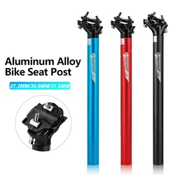 LUNJE dağ yolu bisiklet Seatpost Ultralight alüminyum alaşım MTB bisiklet koltuğu sonrası koltuk tüp 27.2/30.9/31.6mm * 400mm bisiklet parçaları