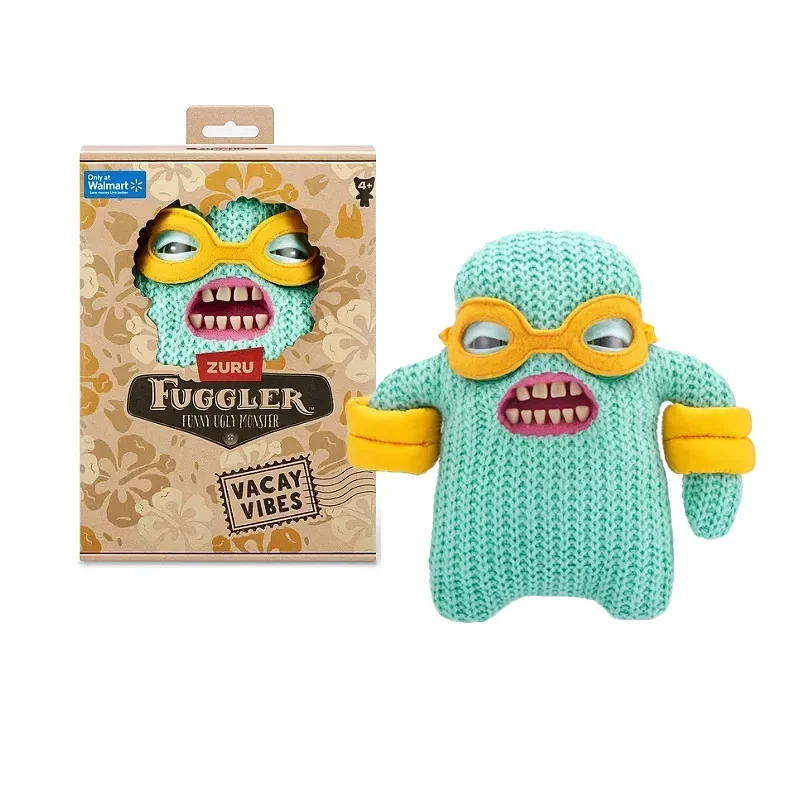 Original Fuggler Teen Monster Beach Resort Series Plush Toy Doll Monster Ugly And Funny Tooth Monster Plushie Birthday Gift 22CM