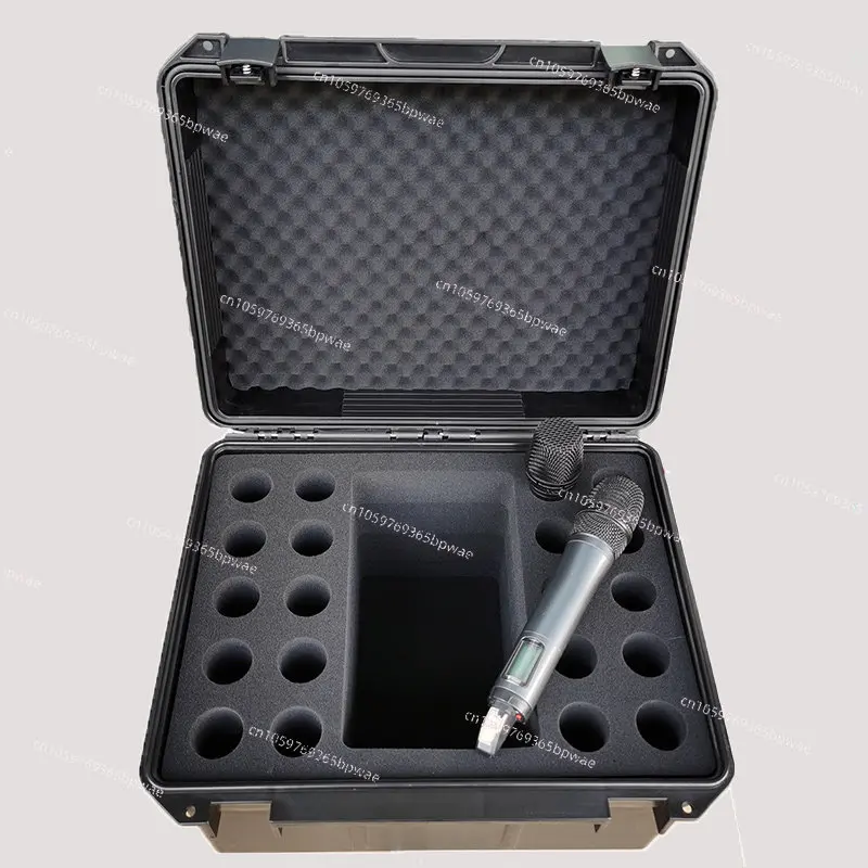 12 Pcs of 20 Microphones, Handheld Microphones, Portable PP Plastic Boxes, Equipment Toolboxes