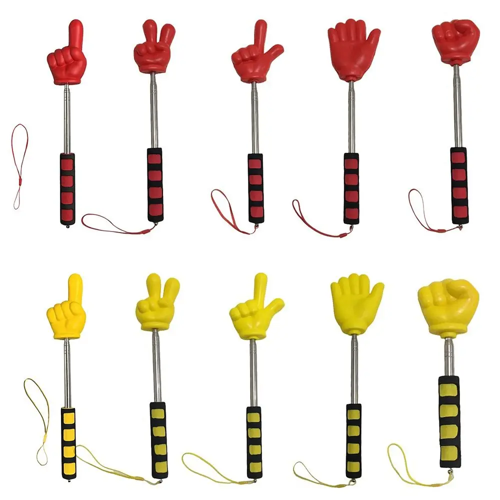 Durable Stainless Steel Finger Reading Sticks Telescopic Rod Finger Design Teaching Stick Teaching Tools School Office Supplies