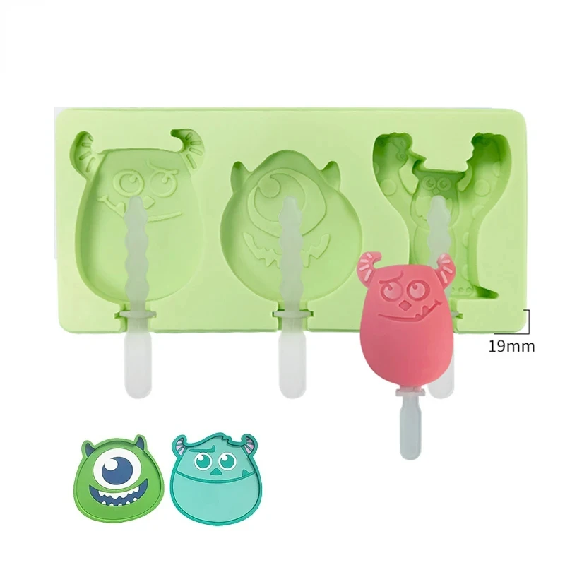 Anime Figure Cartoon Monsters Inc Monster University Ice Cream Silicone Mold Ice Lolly Popsicle Mold Sulley Kawayi Cake Cookies