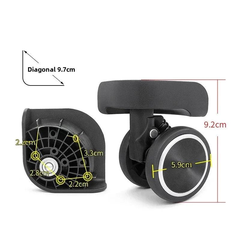 Quiet Universal Wheel Luggage Wheel Diplomat Replacement Part for Suitcase Handbag Accessories Spring 2025 New Fashion