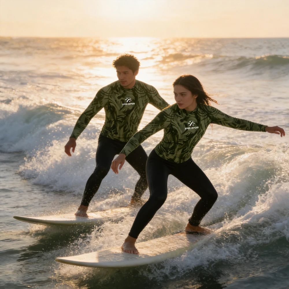 

Long Sleeve Men's and Women's Rash Guard Surfing Shirt UPF50+ Swimsuit Surf Breathable Clothing for Water Sport Fishing Tour