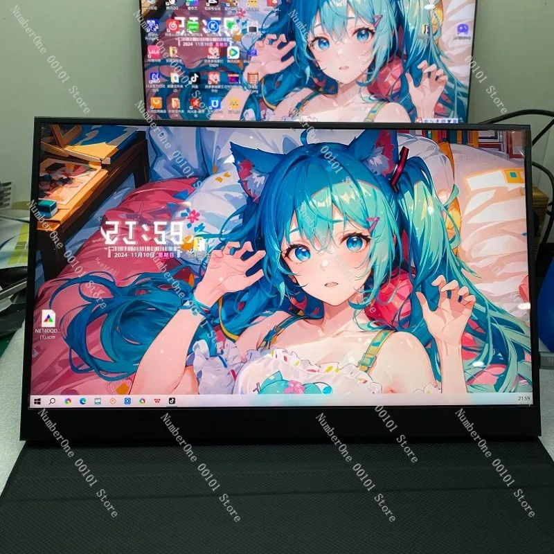 15.6-inch 4K 120Hz ultra-clear portable auxiliary display, one-cable connection,100% P3 color gamut,600-nit brightness,portable
