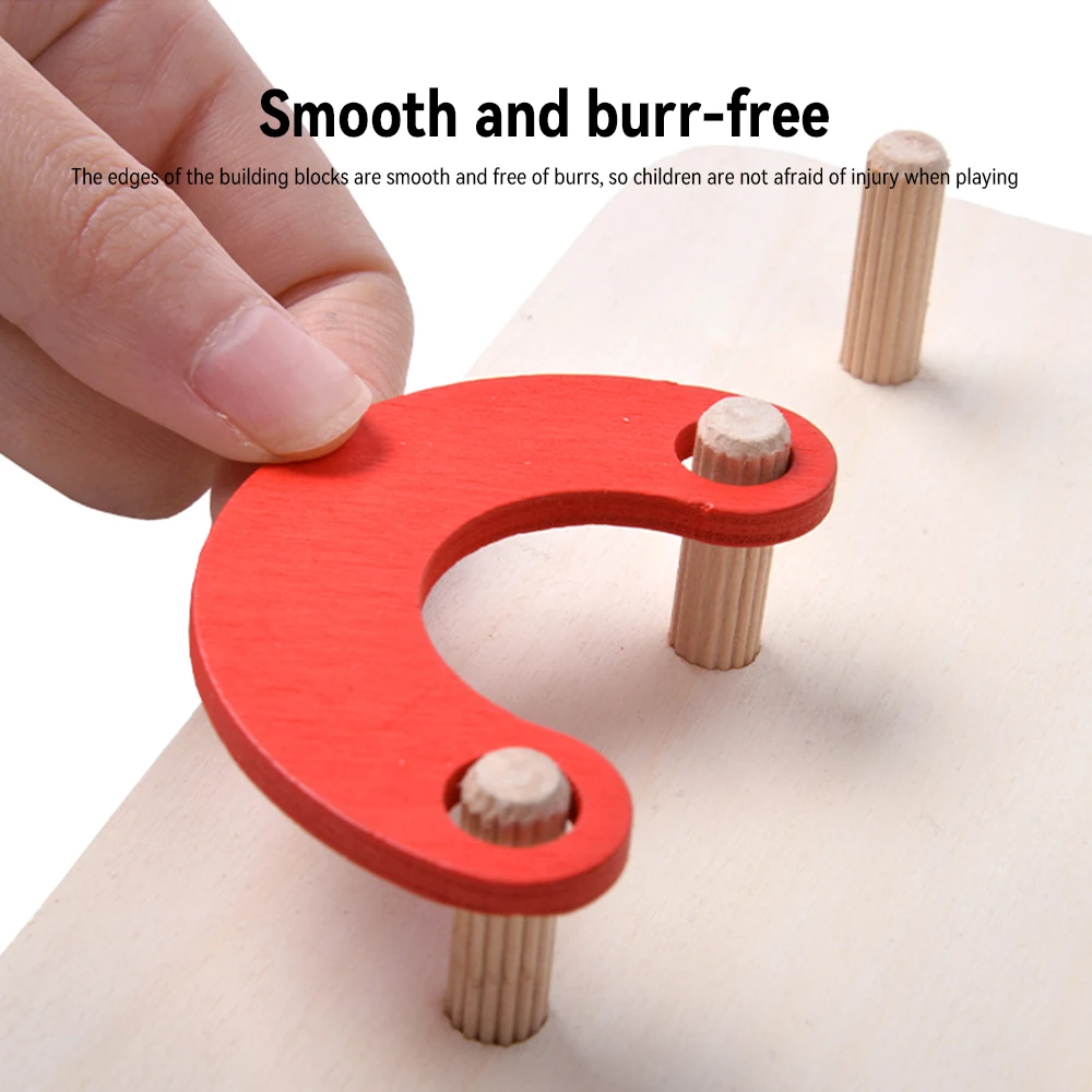 Jouets éducatifs en bois pour tout-petits d'âge préscolaire, jouets Patchwork pour garçons et filles