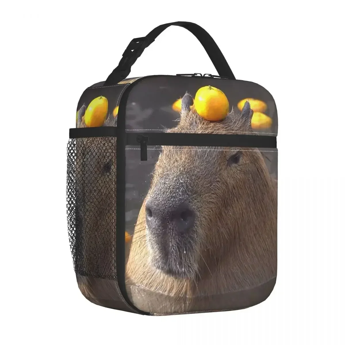 

Capybara Funny Meme Insulated Lunch Bags Thermal Bag Meal Container Animal Leakproof Tote Lunch Box for Men Women School Picnic