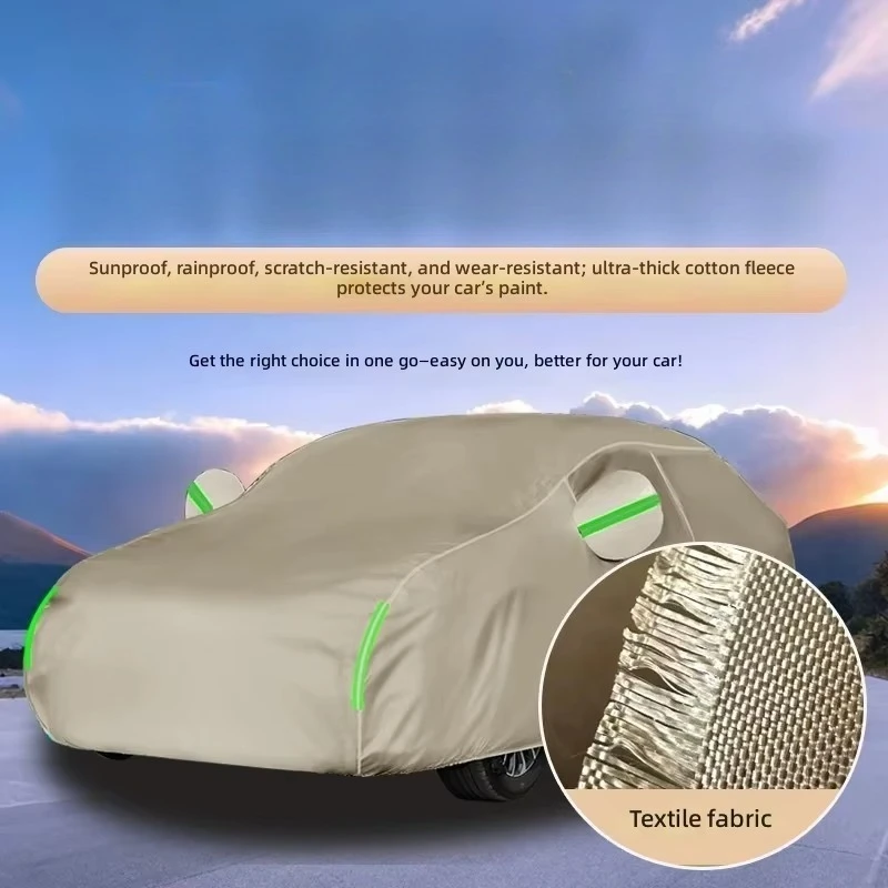 OEM Full Car Cover 420D  Cloth Extra Thick Wind Rain Dust Proof All Season Sun Shade for 300