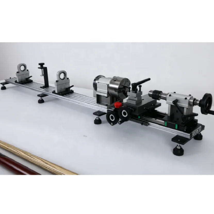 Manual Operation Pool Cue Repair Lathe Horizontal Drill Thread Core Machine for Snooker Billiard Stick Maintenance