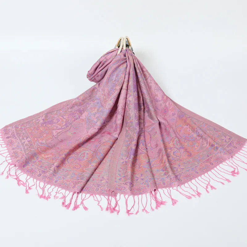 Ethnic Style Jacquard Tassel Shawl New Temperament Versatile Women Scarf Outdoor Travel Seaside Photo Shawl