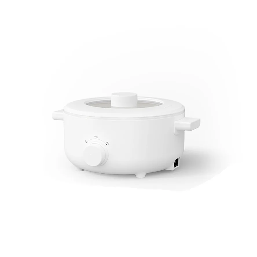 Multi Cooker 2L Electric Food Steamer Cooking Pot Non-Stick Ceramic Liner Frying Pan Cooking Egg Hotpot Instant Noodles
