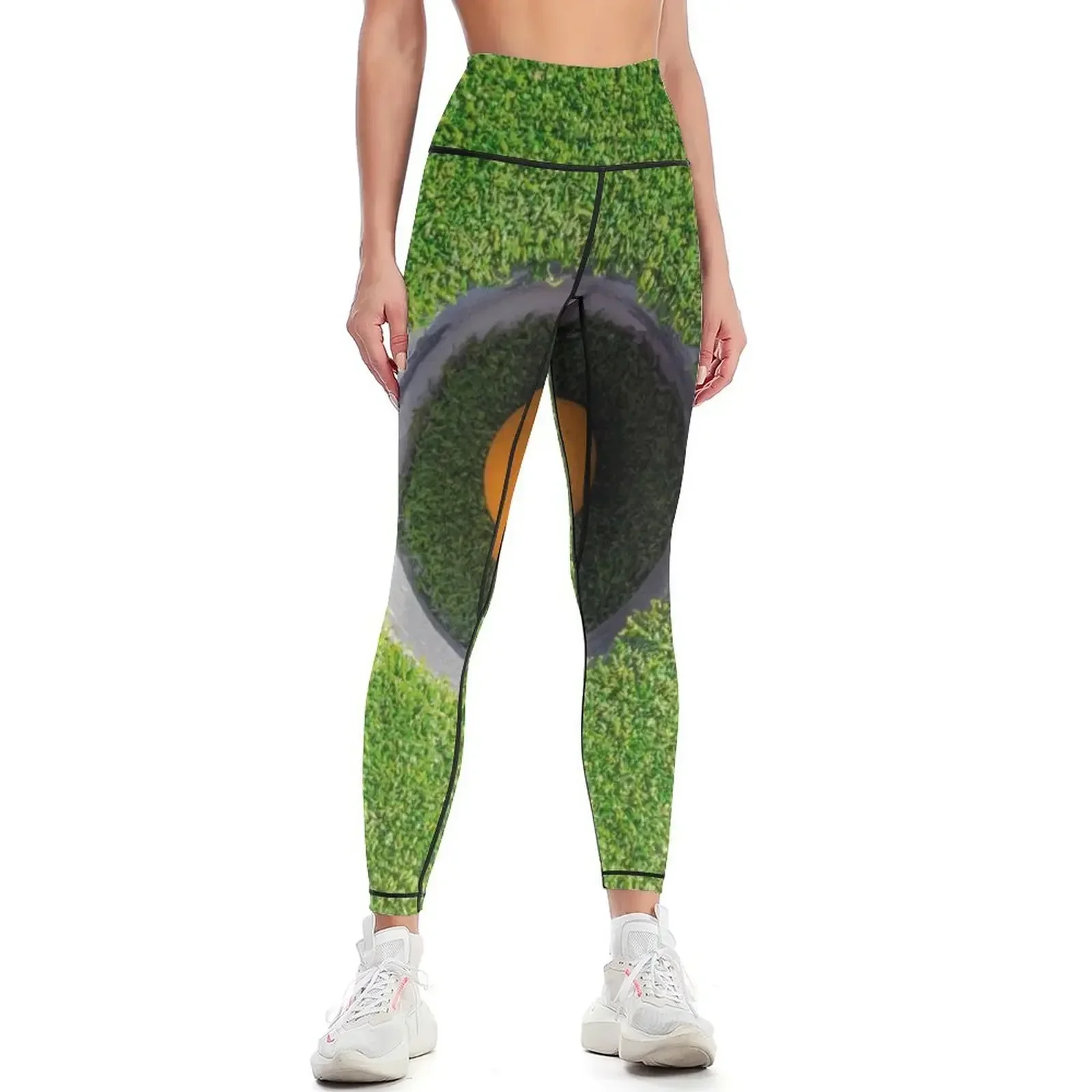 

Orange Golf Ball In A Hole Leggings Women's high waist active wear Sports pants woman workout clothes for Womens Leggings