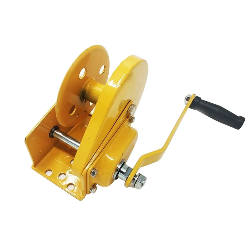 1800lb Hand crank two-way self-locking manual winch household small portable traction hoist with brake manual winch