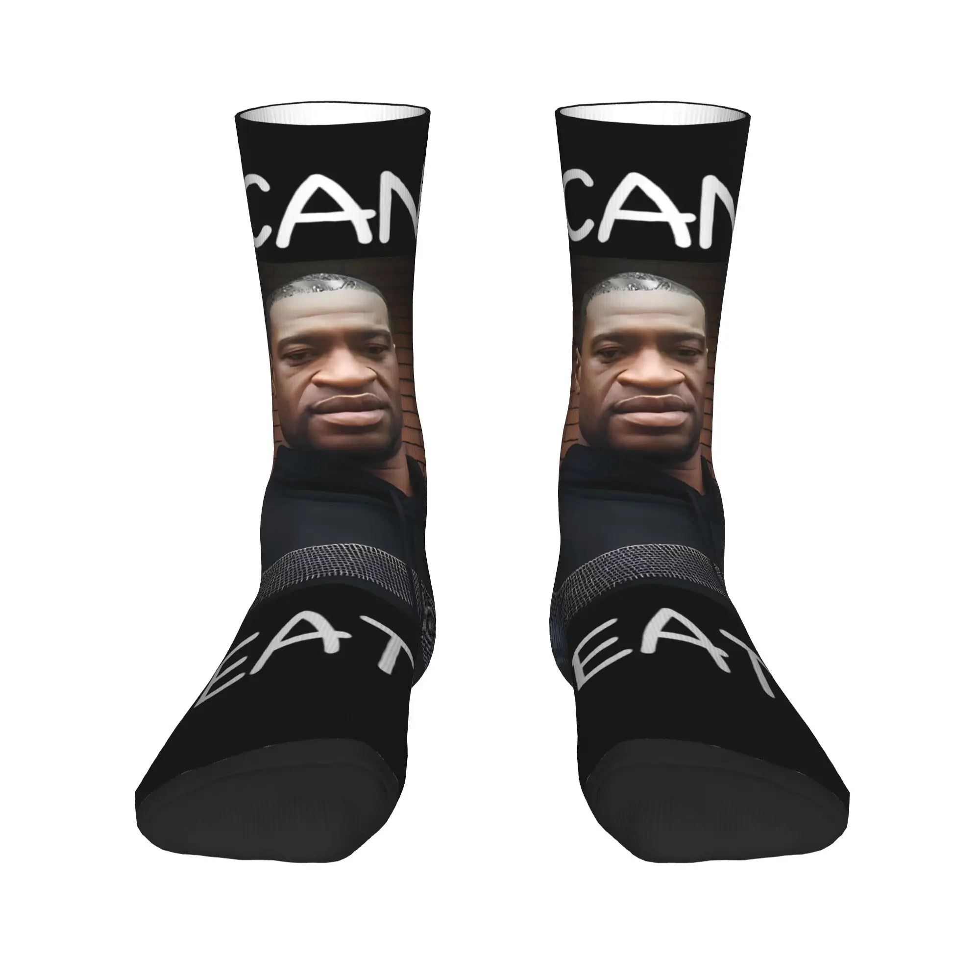 الكبار الرجال الجوارب لا أستطيع التنفس جورج فلويد جوارب المضادة للانزلاق الجوارب المريحة الشتاء Kawaii الجرافيك تسلق الجوارب #2