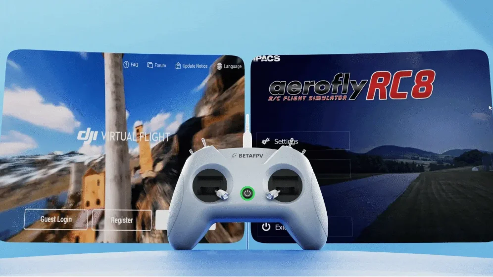 2025 NEW BETAFPV LiteRadio 2 SIM Controller Transmitter Mode 2 (Left Stick Throttle) JoyStick Mode Xbox Mode Dongle Mode
