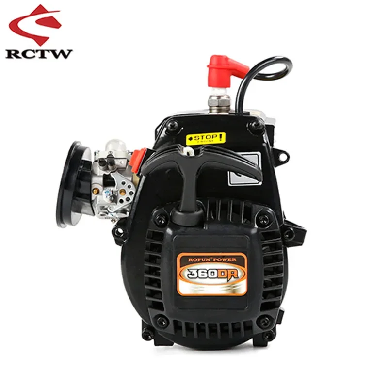 36cc 2 Stroke Gas Engine 4 Bolt with WT-1191 Carb Spark Plug for 1/5 HPI Rofun Baha KM Rovan Baja Losi 5ive T Rc Car Toys Parts