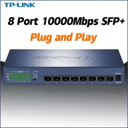 Hot Sale TP-LINK 8port SFP+ 10 Gigabit All Optical Port Switch Plug and Play TL-ST1008F Antminer 10g Gigabit Fibra