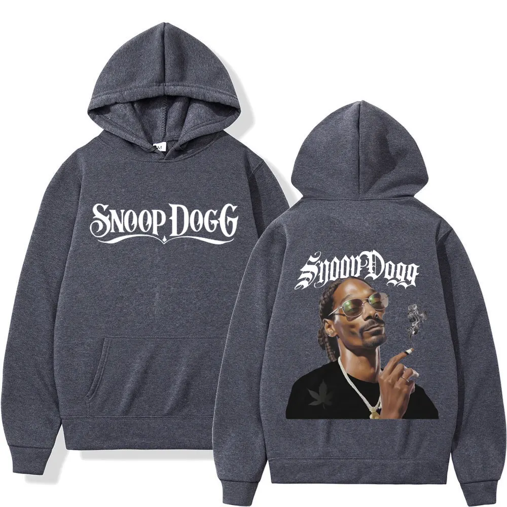 Vintage Snoop Dogg Graphic Hoodie Men Casual Hip Hop Style Hoodies Male Fashion Y2K Long Sleeve Pullovers Sweatshirt Streetwear