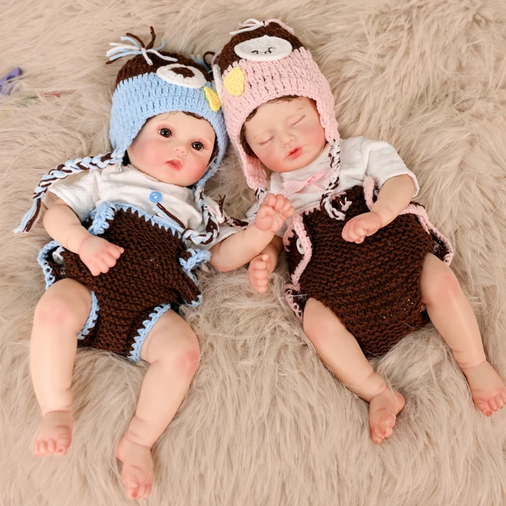 Cloveray 16 بوصة كامل الجسم الصلبة سيليكون واقعية تولد من جديد دمية طفل سوبر لينة سيليكون دمية عالية الجودة اليدوية لعبة طفل هدية #1