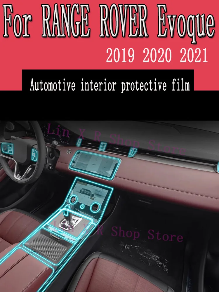 

For RANGE ROVER Evoque 2020 2019 Gearbox Panel Navigation Automotive Interior Screen Protective Film TPU Anti-Scratch Sticker