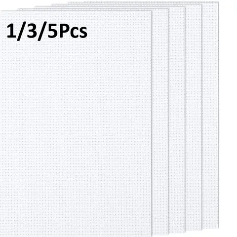 Cross Stitch Aida Fabric 14CT Classic Reserve Cross Stitch Aida Cloth for Home DIY Embroidery Decoration, White