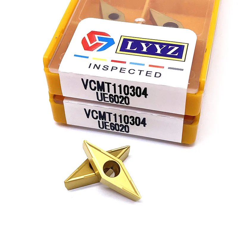 Chất Lượng Cao VCMT110304 LY6020 LY735 LY15TF Bên Trong Dụng Cụ Xoay Carbide Dạng VCMT 110304 Kim Loại Dụng Cụ Mài Dao
