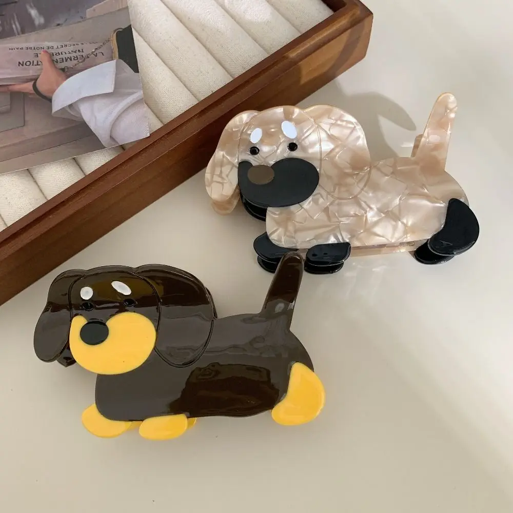 

Acetic Acid Acetate Sausage Dog Hair Claw Big Hair Claw Cartoon Animal Hair Clip Hairpin Hair Accessories Shark Clip Girl