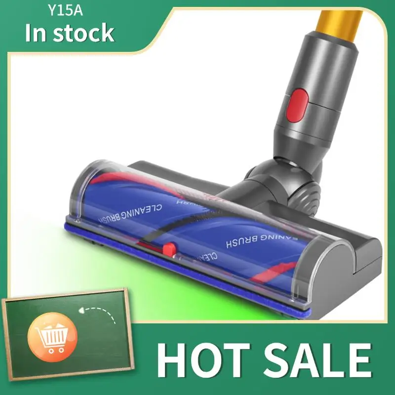 

Y15A Direct Drive Head With LED Headlights For Dyson V7 V8 V10 V11 V15 Direct Drive Head Quick-Release Head Cleaner Brushes