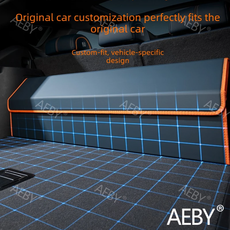 For BYD Seal U DM-i 2020-2025 Trunk Organizer,Large capacity storage box with compartments,Trunk storage box,Foldable storage