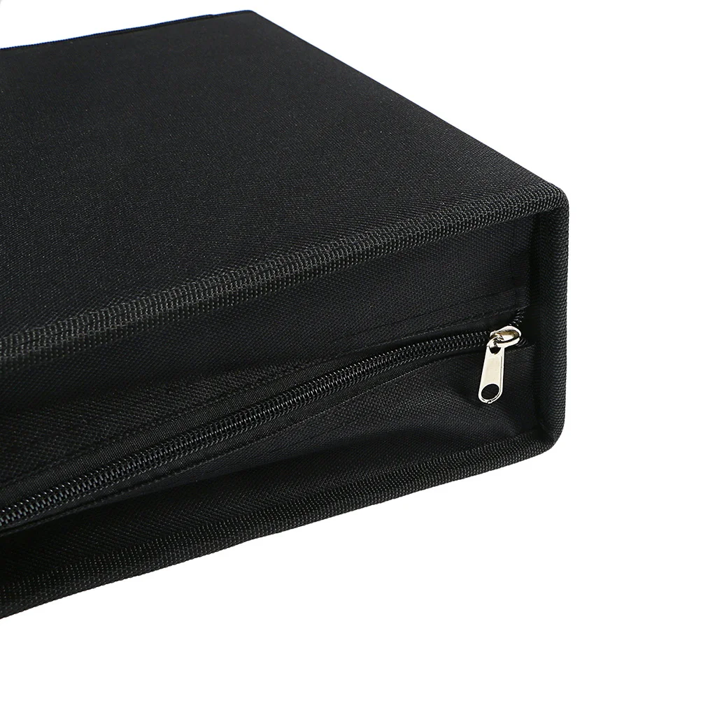 

320-дисковый чехол для компакт-дисков, портативная коробка для хранения DVD-дисков, органайзер для альбомов с удобной ручкой, черная коробка для компакт-дисков, сумка для хранения DVD-дисков