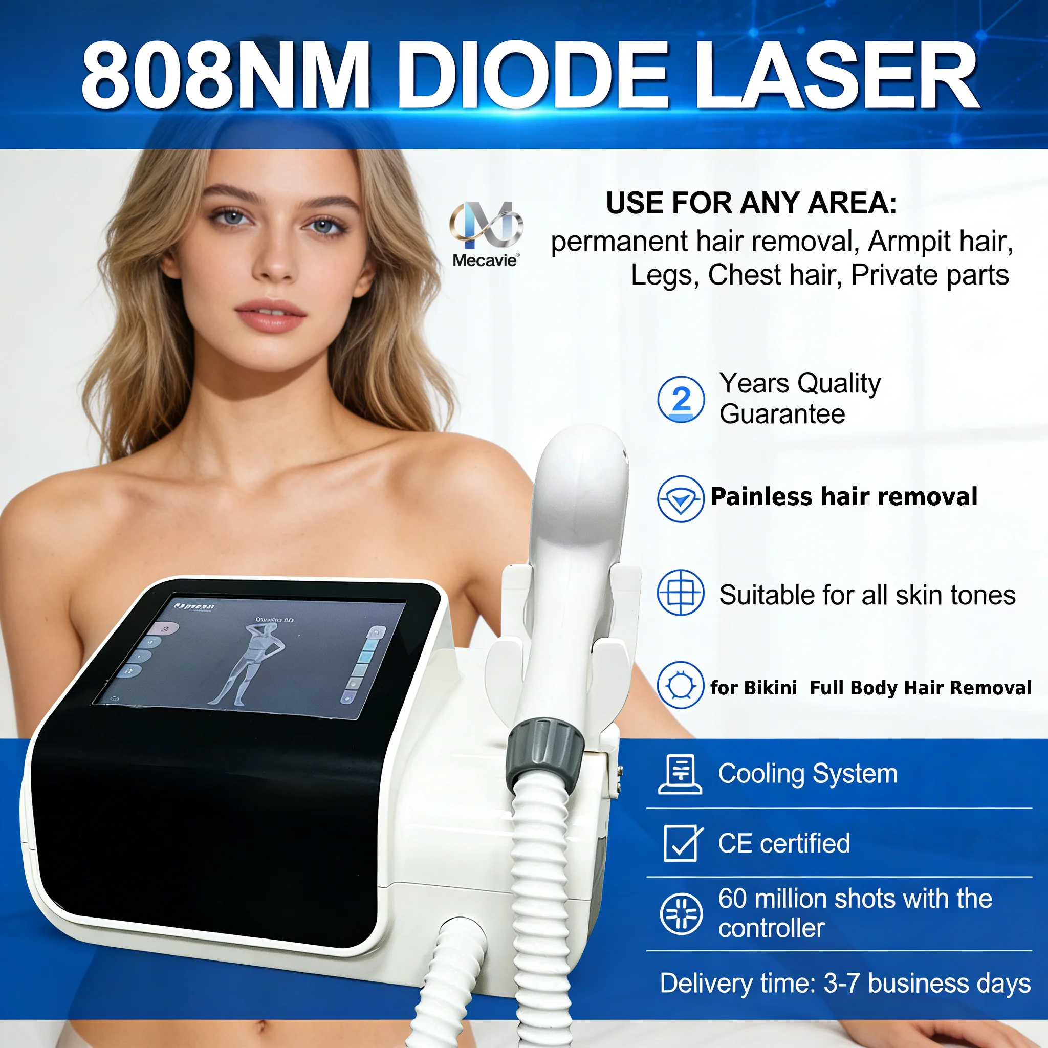 2026 New 4 Waves Mini Portable - огляд і ціна Industrial Laser Hair Removal Machine
