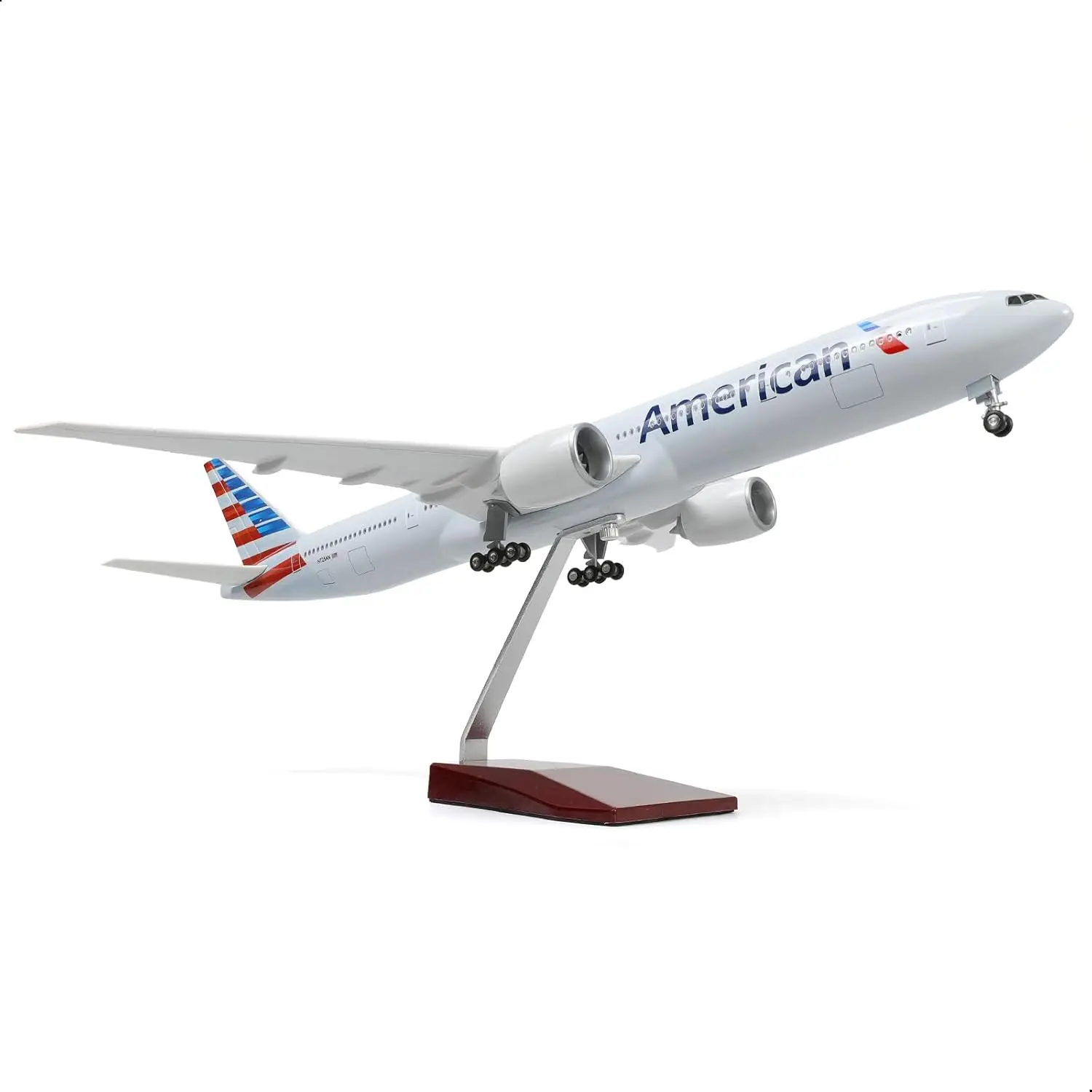 

1/150 B777 AA Airlines 47cm Large Model Diecast Airplane Model Kits with Stand Display Collectible for Aviation Enthusiast Gift