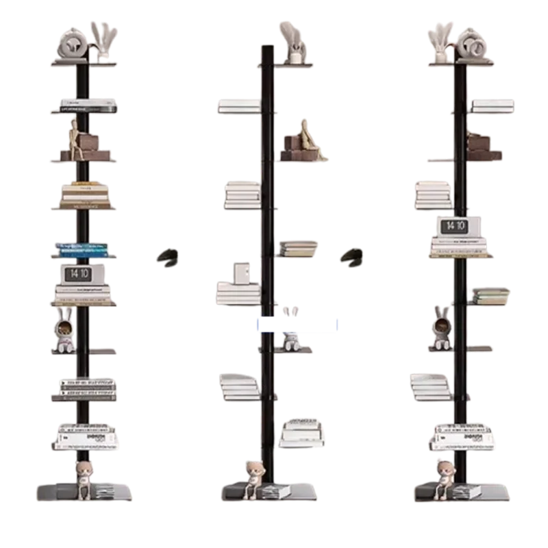 Cylinder Rotating Bookcase Rack Oriental Moveable Luxury Rotating Bookcase Living Room Estanteria Giratoria Libros Home Decor