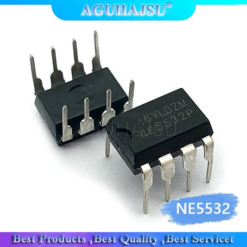 

10pcs NE5532 5532 Black plastic protective case Inline Low Noise Operational Amplifier